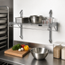 Thumbnail image #2 for Quantum Cantilever Single Shelf Wall-Mount Wire Shelving Unit, 30 x 14 Inch, Chrome Plated