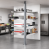 Thumbnail image #2 for Eagle Group Back-To-Back Stainless Steel Floor-to-Ceiling Upright for Cantilevered Shelving, 108-Inch