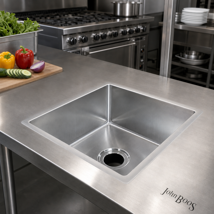 Product image #2 for John Boos 1-Compartment Weld-In Undermount Stainless Steel Sink