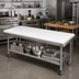 Thumbnail image #2 for John Boos 72-Inch x 24-Inch Reversible Poly Replacement Work Table Top for TC, M & GMT Tables
