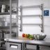 Thumbnail image #2 for Eagle Adjustable Post Wire Wall Mount Prepackaged End Unit for 21-Inch Deep Shelves, Stainless Steel