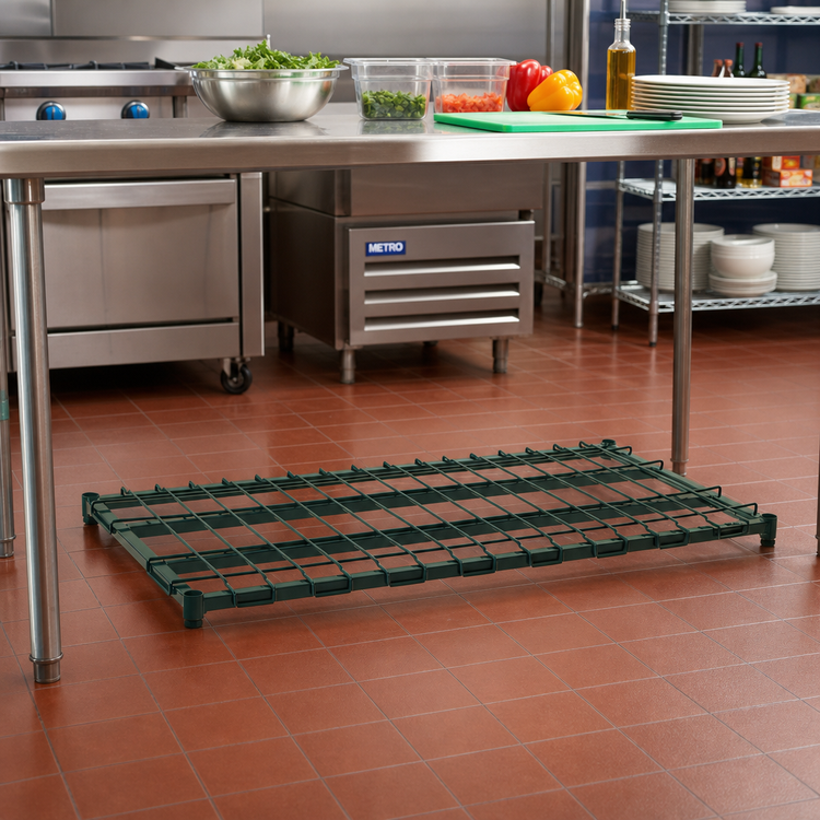 Product image #2 for Super Erecta 54-Inch x 24-Inch Dunnage Shelf with Lift-Off Wire Deck and Metroseal 3 Finish