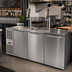 Thumbnail image #2 for True Premier Bar 84-Inch Three-Section Refrigerated Draft Bar Cooler with 2 Beer Columns