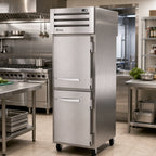 Thumbnail image #2 for True Mfg. - General Foodservice SPEC SERIES STG1RPT-2HS-1S-HC One-Section Pass-Thru Reach-In Refrigerator, 2 Front Half Doors, Rear Solid Door