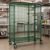 Thumbnail image #2 for Metro Super Erecta Mobile Wire Security Cage with Metroseal 3 Epoxy-Coated Green Finish