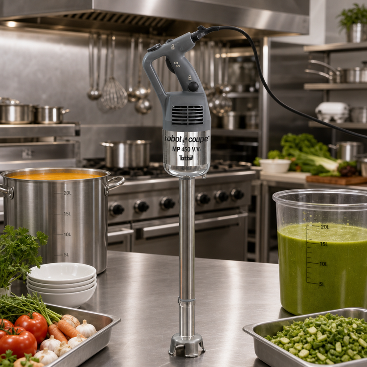 Product image #2 for Robot Coupe MP450VV Commercial Hand-Held Power Mixer / Immersion Blender with 18-Inch Stainless Steel Shaft