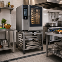 Alto-Shaam Small Seismic-Foot Equipment Stand with Shelf Slides for 6-10 & 10-10 Combi Ovens