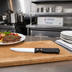 Thumbnail image #2 for American Metalcraft 5-Inch Stamped Steak Knife with Rounded Tip and Jumbo Black Plastic Handle