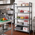 Thumbnail image #2 for Cambro Camshelving Basics Plus 5-Tier Solid Stationary Starter Polymer Shelving Unit, 21 x 60 x 84 Inches