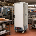 Thumbnail image #2 for Metro C5 Insulation Armour C539-CLFS-4-GY Full-Height Mobile Heated Holding & Proofing Cabinet, 18 Full-Size Sheet Pans, Aluminum, 120V