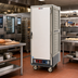 Thumbnail image #2 for Metro C5 3 Series Full Height Low-Watt Mobile Heated Holding and Proofing Cabinet with Gray Insulation Armour, Full-Length Solid Door, Fixed Wire Slides