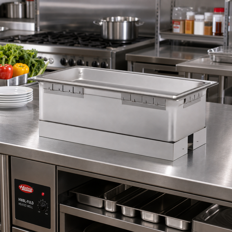 Product image #2 for Hatco HWBL-FULD Drop-In Modular Heated Well with Drain, Full-Size Pan, Non-Insulated