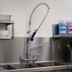 Thumbnail image #2 for T&S Brass EasyInstall 8-Inch Wall-Mount Pre-Rinse Unit with 16-Inch Add-On Faucet and Lever Handles