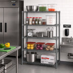 Thumbnail image #2 for Eagle Group Valu-Master A5-86-1830V 5-Tier Add-On Wire Shelving Unit, 30 x 18 x 86 Inches, Pewter Gray Epoxy Finish