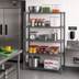 Thumbnail image #2 for Eagle Group Valu-Master 5-Tier Add-On Wire Shelving Unit, 30 x 18 x 86 Inches, Pewter Gray Epoxy Finish