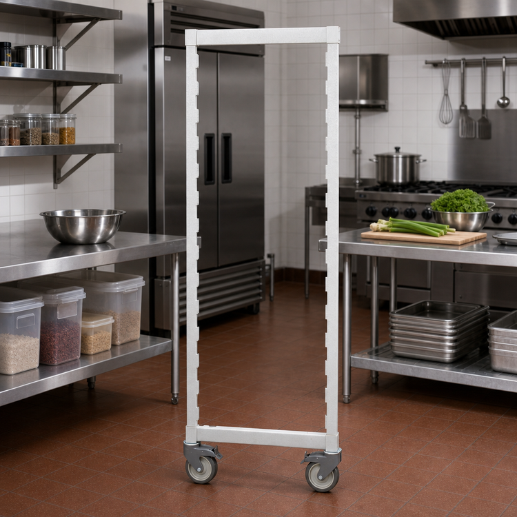 Product image #3 for Camshelving Premium Series High Density Mobile Post Kit, 24-Inch Wide x 67-1/4-Inch High, Speckled Gray