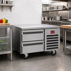 Thumbnail image #2 for Southbend (Middleby) Platinum 30064SB 64-Inch Low-Height Stainless Steel Freezer Base, Self-Contained, 2 Self-Closing Drawers