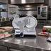 Thumbnail image #2 for Uniworld 9-Inch Manual Gravity Feed Belt-Driven Countertop Meat Slicer, 110V