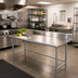 Thumbnail image #2 for Advance Tabco 120-Inch x 24-Inch 14-Gauge 304 Stainless Steel Work Table with 5-Inch Backsplash