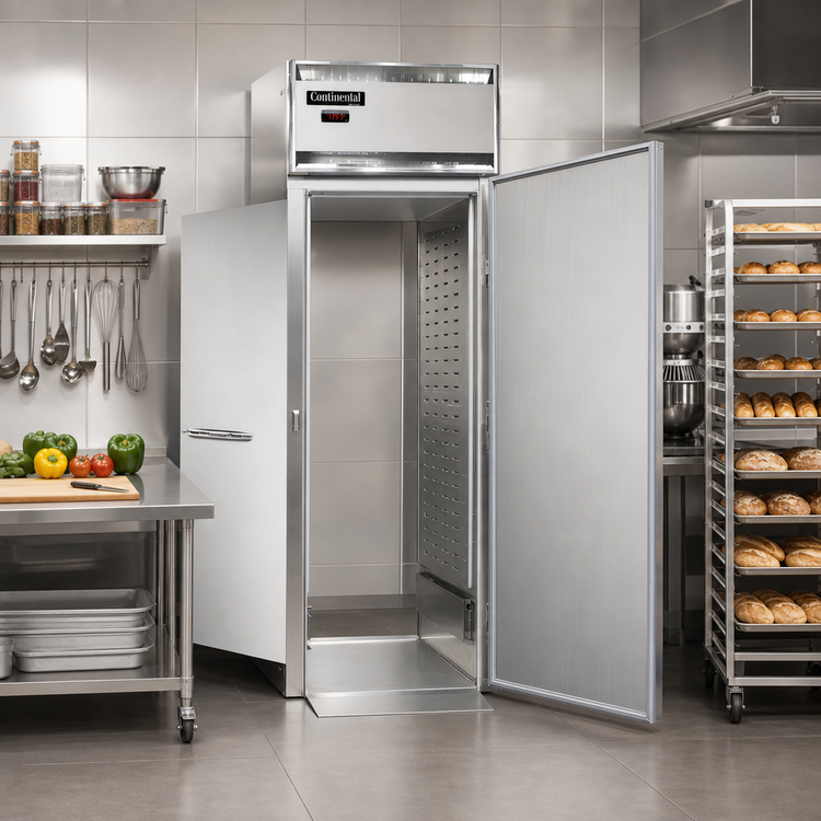 Product image #2 for Continental Refrigerator DL1WI-RT-E Designer Line Extra-High Roll-Thru Heated Holding Cabinet
