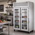 Thumbnail image #2 for True SPEC SERIES Two-Section Reach-In Heated Holding Cabinet with 2 Glass Doors and 6 Chrome Shelves