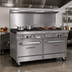Thumbnail image #2 for Southbend Ultimate 60-Inch Gas Restaurant Range with 4 Open Burners, 36-Inch Charbroiler, Convection Oven, and Cabinet Base