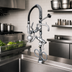 Thumbnail image #2 for T&S Brass Mini Pre-Rinse Unit, Deck Mount, with Low-Flow Spray Valve and 8-Inch Swing Nozzle