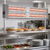 Thumbnail image #2 for Hatco Glo-Ray® 48-Inch Double Lighted Infrared Strip Heater, Aluminum, 2.44 kW