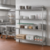 Thumbnail image #2 for Eagle Group 4-Tier Add-On Wire Shelving Unit with QuadTruss, 72