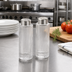 Thumbnail image #2 for Vintage Ribbed Round Salt & Pepper Shaker Set, 2 oz., Stainless Steel and Glass