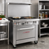 Thumbnail image #2 for Southbend Ultimate 36-Inch Gas Restaurant Range with 2 Non-Clog Burners, 24-Inch Charbroiler, and Convection Oven