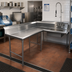 Thumbnail image #2 for Advance Tabco Korner Soil Left-Hand L-Shaped Dishtable with Pre-Rinse Sink, 71 Inch, 304 Stainless Steel