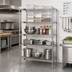 Thumbnail image #2 for Quantum 42W x 30D x 54H Stationary Wire Shelving Starter Kit, 4 Shelves, 304 Stainless Steel