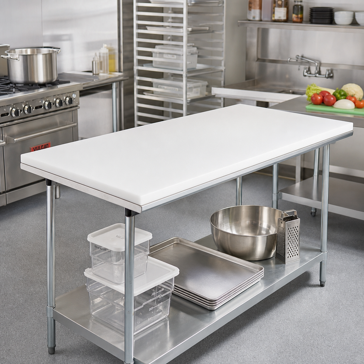 Product image #2 for Reversible Poly Replacement Work Table Top, 48 x 24 x 3/4 Inch