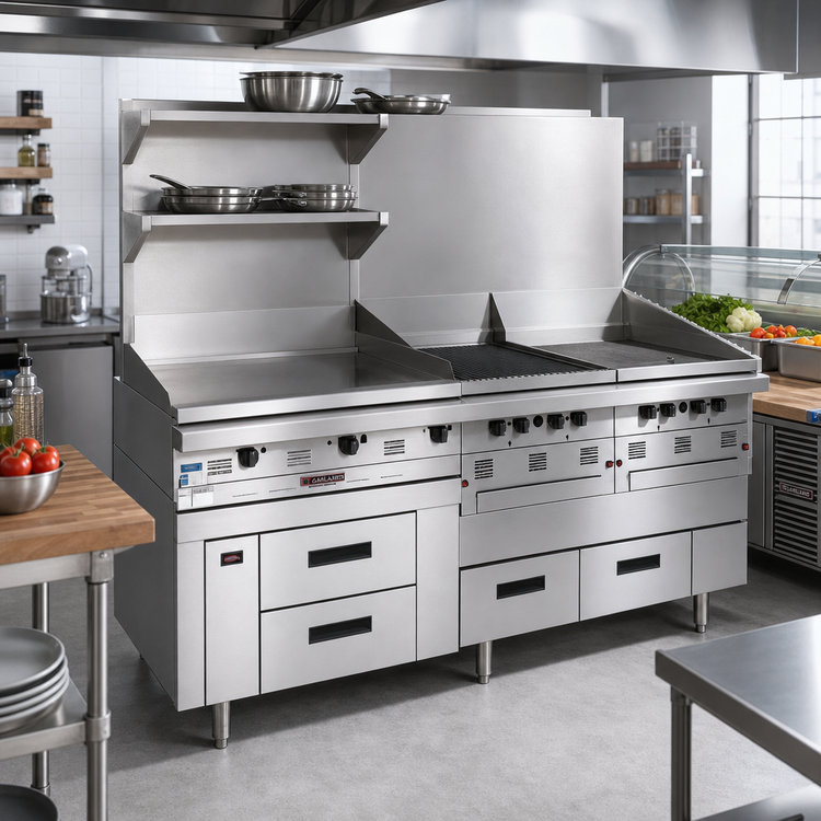 Product image #2 for Garland Arctic Fire 51-Inch Self-Contained Freezer Base with 2 Drawers
