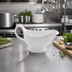 Thumbnail image #2 for 16 oz White Porcelain Gravy Boat with Tapered Spout