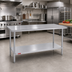 Thumbnail image #2 for Duke Stainless Steel Work Table with Undershelf, 60 x 30 x 36 Inches