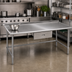 Thumbnail image #2 for Eagle Deluxe Series Stainless Steel Work Table with Rear Upturn and Tubular Base, 120W x 24D