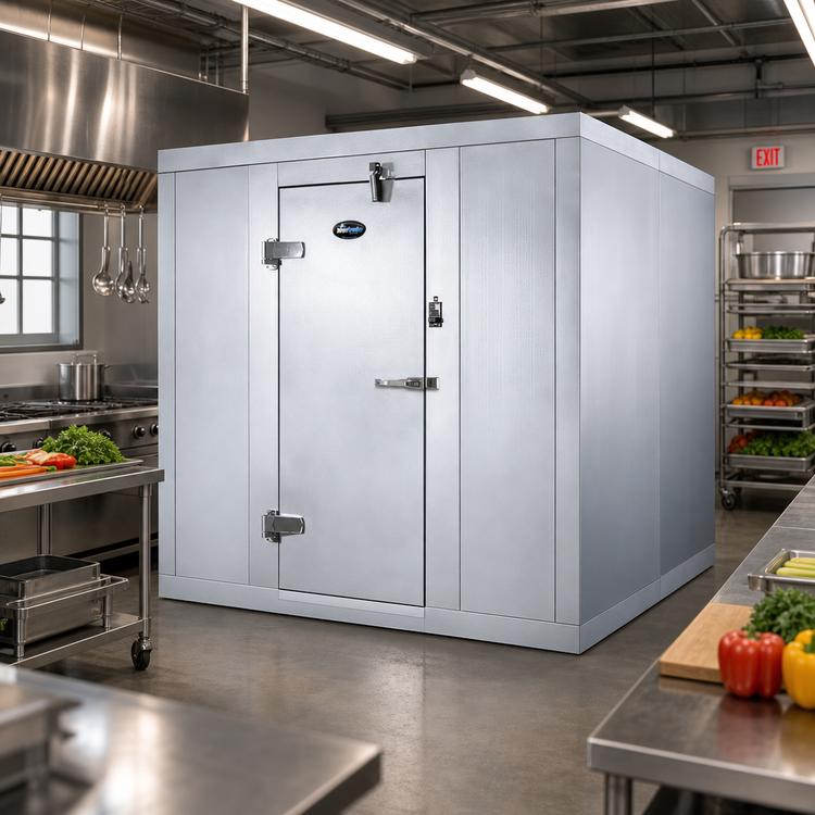 Product image #2 for Outdoor Quick Ship Walk-In Freezer Panel Package with Aluminum Floor