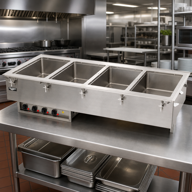 Product image #2 for Vollrath 4-Well Drop-In Electric Hot Food Well, Thermostatic, Wet Operation, 208V