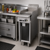 Thumbnail image #2 for Garland Cuisine Series Heavy-Duty 12-Inch Gas Thermostatic Griddle Add-A-Unit Range with Open Cabinet Base
