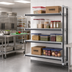Thumbnail image #2 for Cambro Camshelving Elements XTRA 4-Shelf Solid Stationary Add-On Unit, 24 x 72 x 64 Inches, Speckled Gray