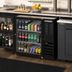 Thumbnail image #2 for Beverage-Air BB36HC-FG-B Food-Rated Back Bar Refrigerator with Glass Door, 36-Inch, Black, 10.162 Cu. Ft.