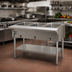 Thumbnail image #2 for Eagle SHT3-LP 48 Inch Propane Hot Food Table — Open Base with (3) 12 x 20 Inch Dry Wells