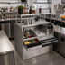 Thumbnail image #3 for Krowne Royal Series 42 Inch Wide Pass-Thru Underbar Ice Bin/Cocktail Station with Right-Side Ice Bin and 10-Circuit Cold Plate
