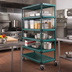 Thumbnail image #2 for Eagle QuadPlus 5-Tier Mobile Wire Shelving Starter Unit with 5-Inch Casters, 48 x 21 x 74 Inches