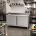 Thumbnail image #2 for John Boos Enclosed Stainless Steel Work Table with Cabinet Base, 5-Inch Backsplash, 84 x 24 Inches