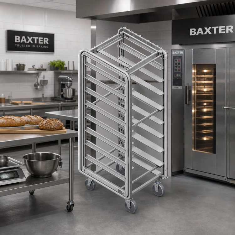 Product image #2 for Baxter Heavy Duty 10-Slide Single Side Load Rack for Single Rack Ovens