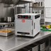 Thumbnail image #3 for Metro HotBlox Narrow 4-Pan Countertop Insulated Holding Cabinet, Solid Door, Analog Controls