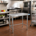 Thumbnail image #2 for BK Resources SVTOB-3024 Open Base All Stainless Steel Work Table, 30 x 24 Inches, 18-Gauge 430 Top